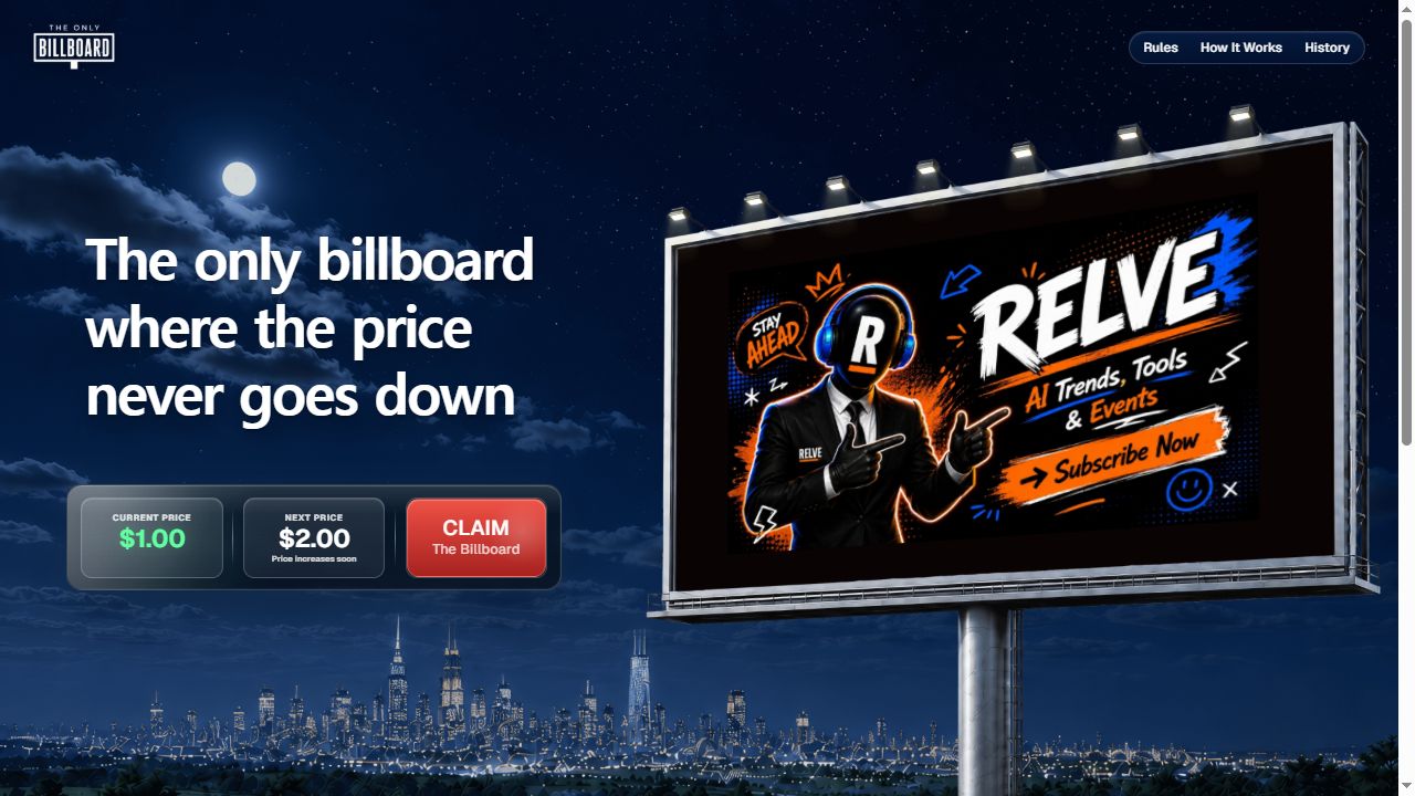 What Changed When Someone Paid $1 to Own the Whole Billboard
