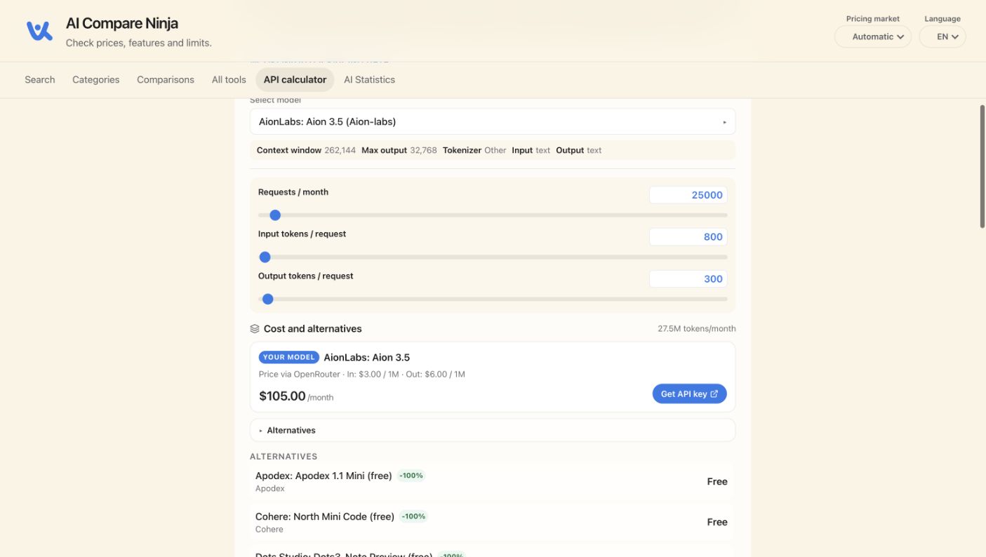 AI Compare Ninja screenshot 1