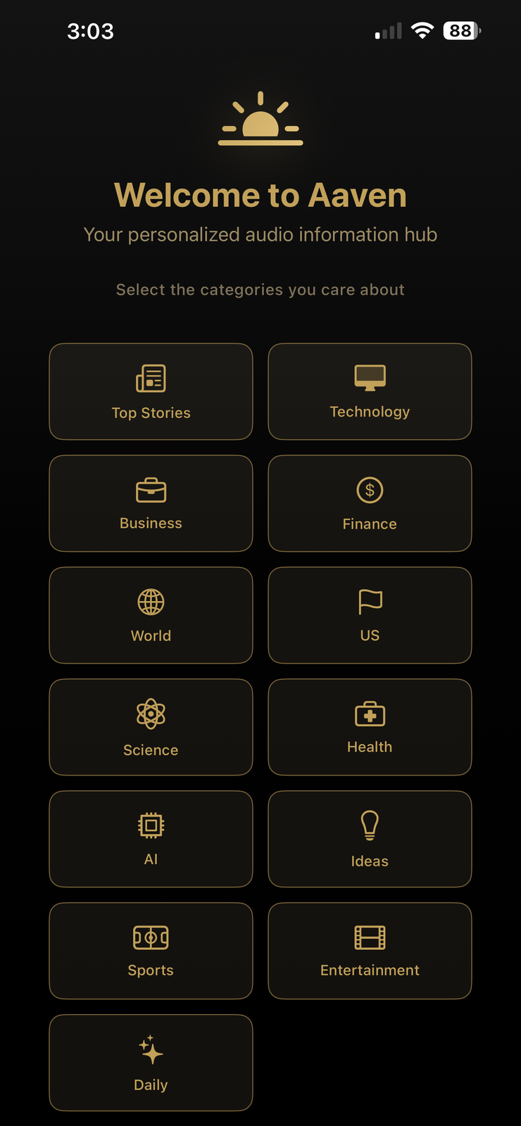 Aaven — News & Audio screenshot 1