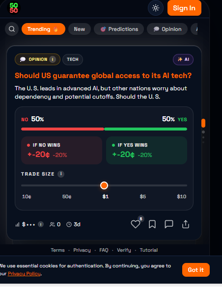5050 Markets screenshot 1