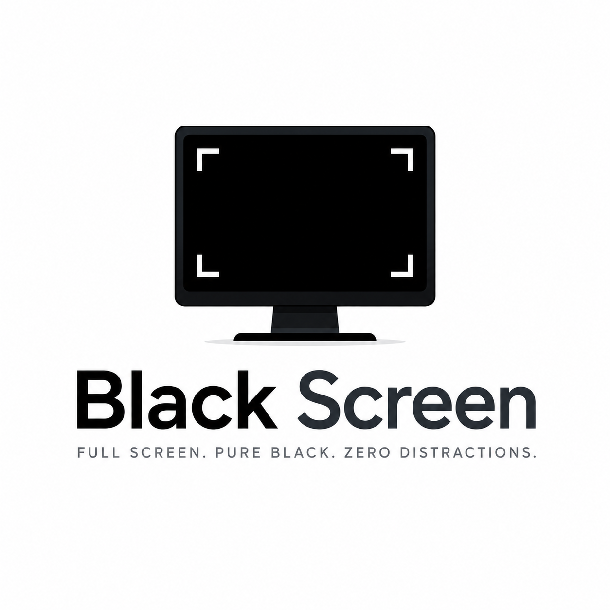 Black Screen logo
