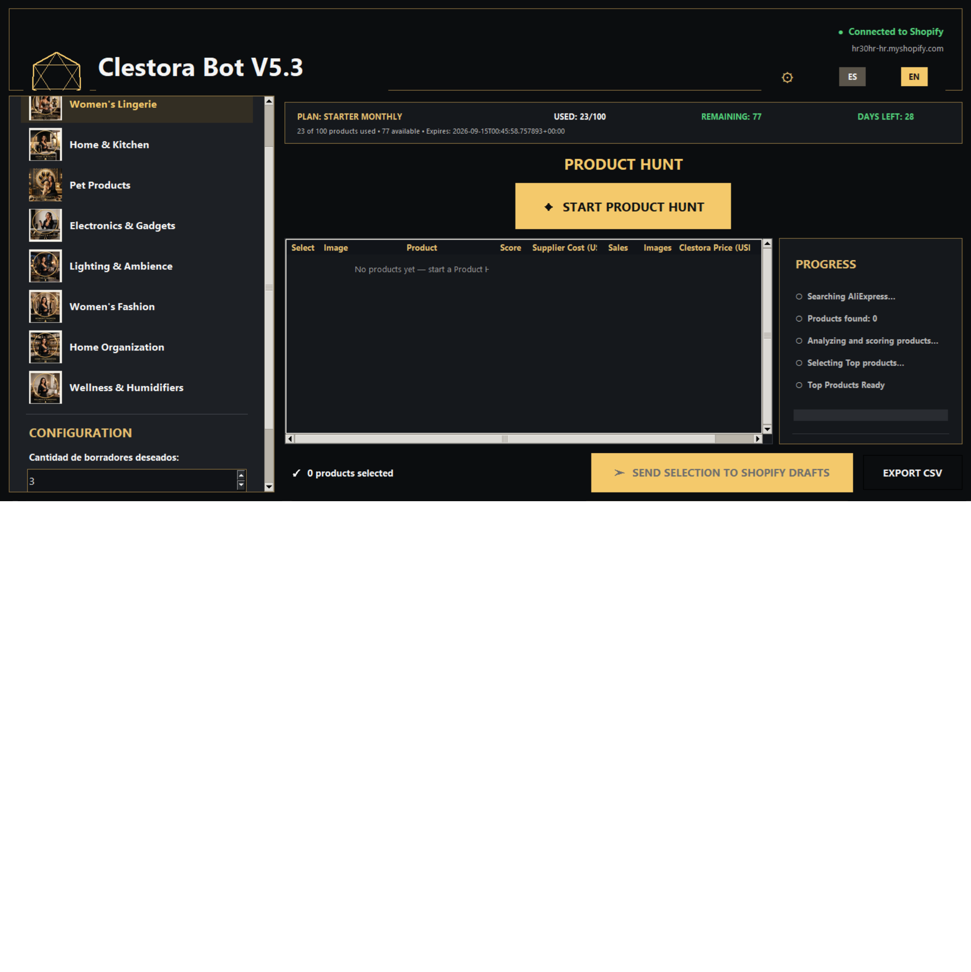 Clestora Bot V5.3 screenshot 1