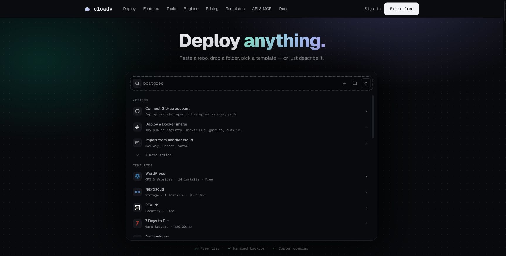 Cloady screenshot 1