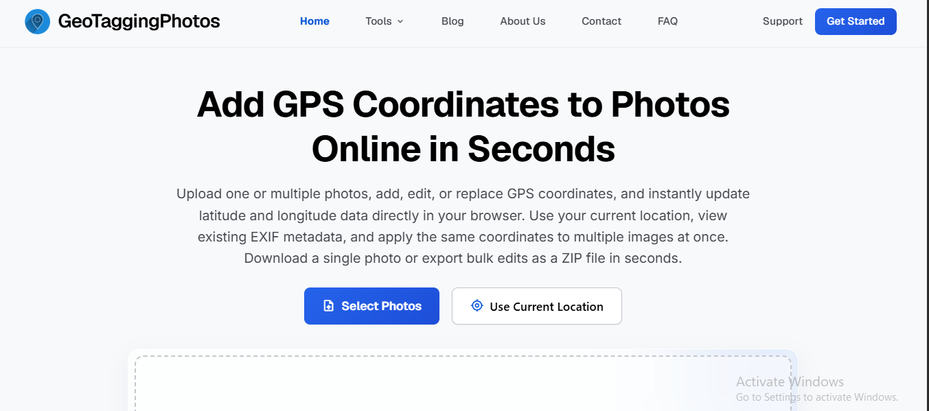 GeoTaggingPhotos.com screenshot 1