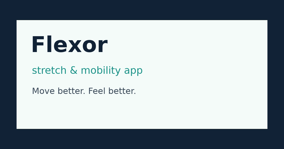 Flexor: Stretch & Flexibility screenshot 1