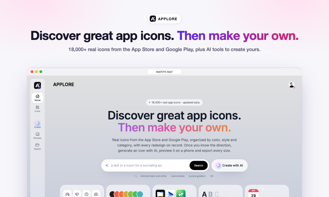APPLORE screenshot 1