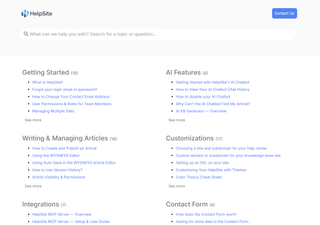HelpSite screenshot 1