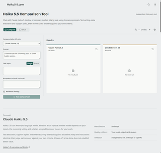 Haiku 5.5 screenshot 1