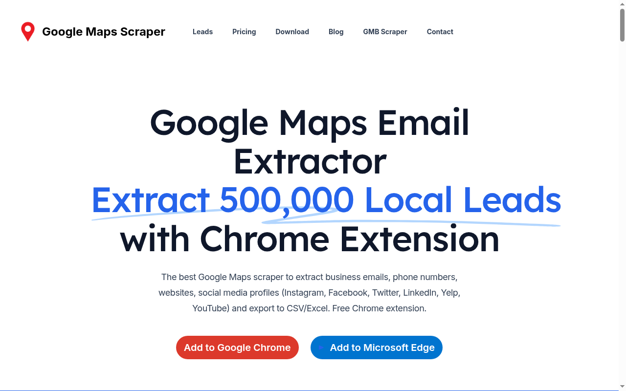 Google Maps Email Extractor screenshot 1