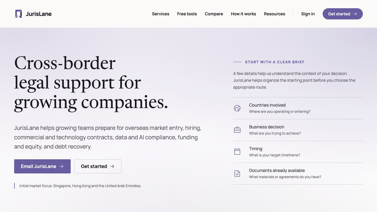 JurisLane screenshot 1