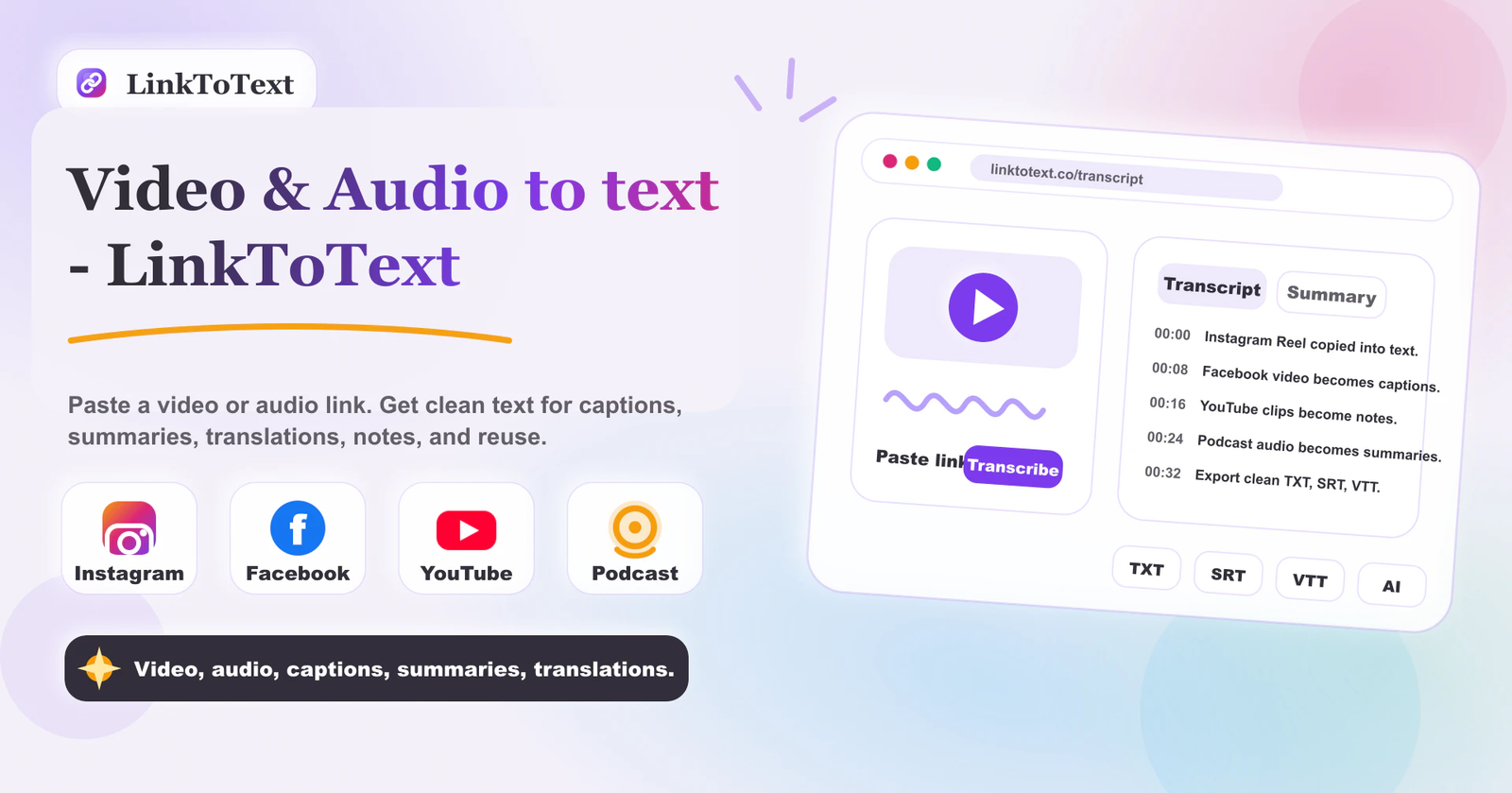 LinkToText logo