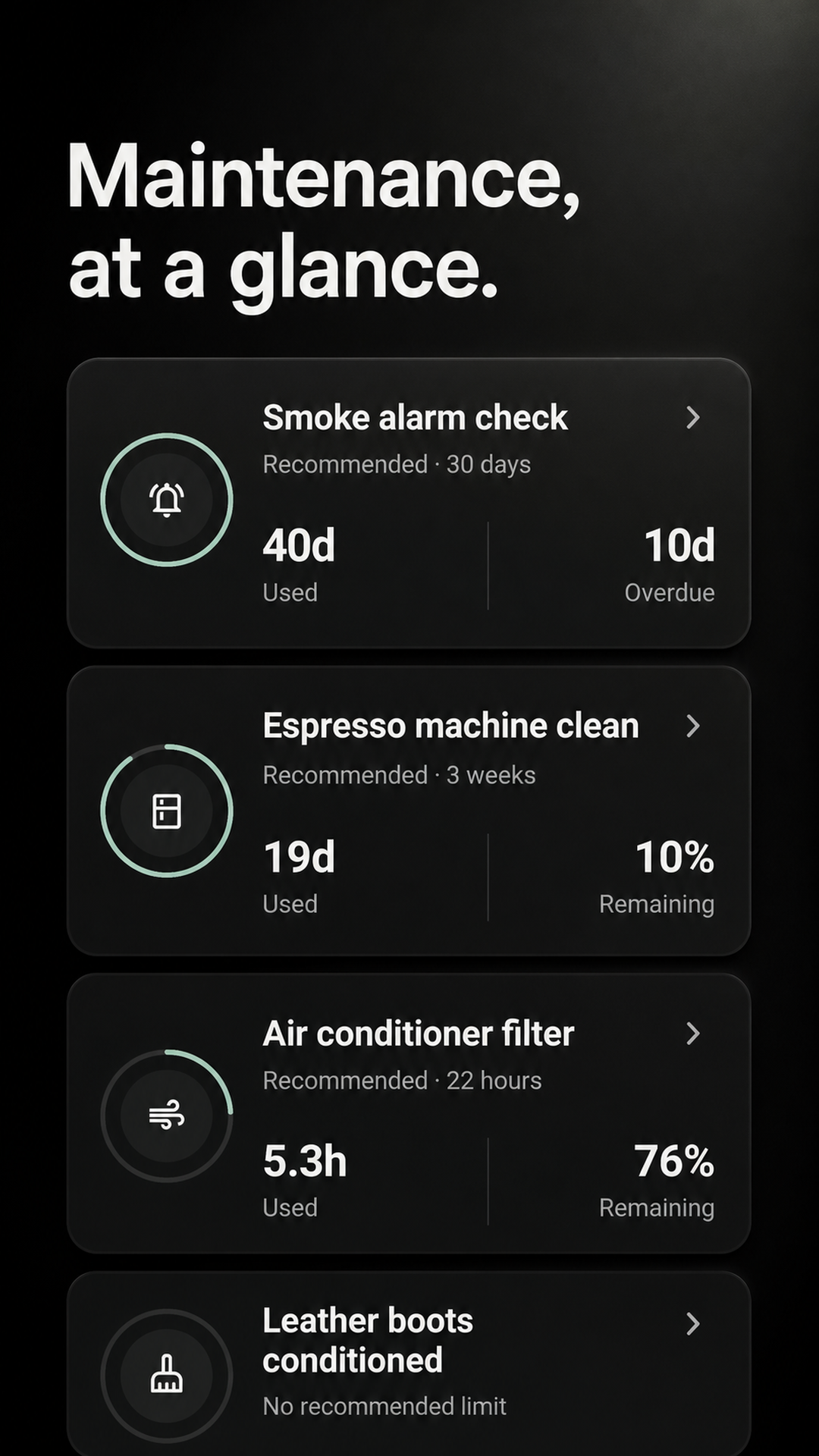 Maintenance: Home Reminders screenshot 1