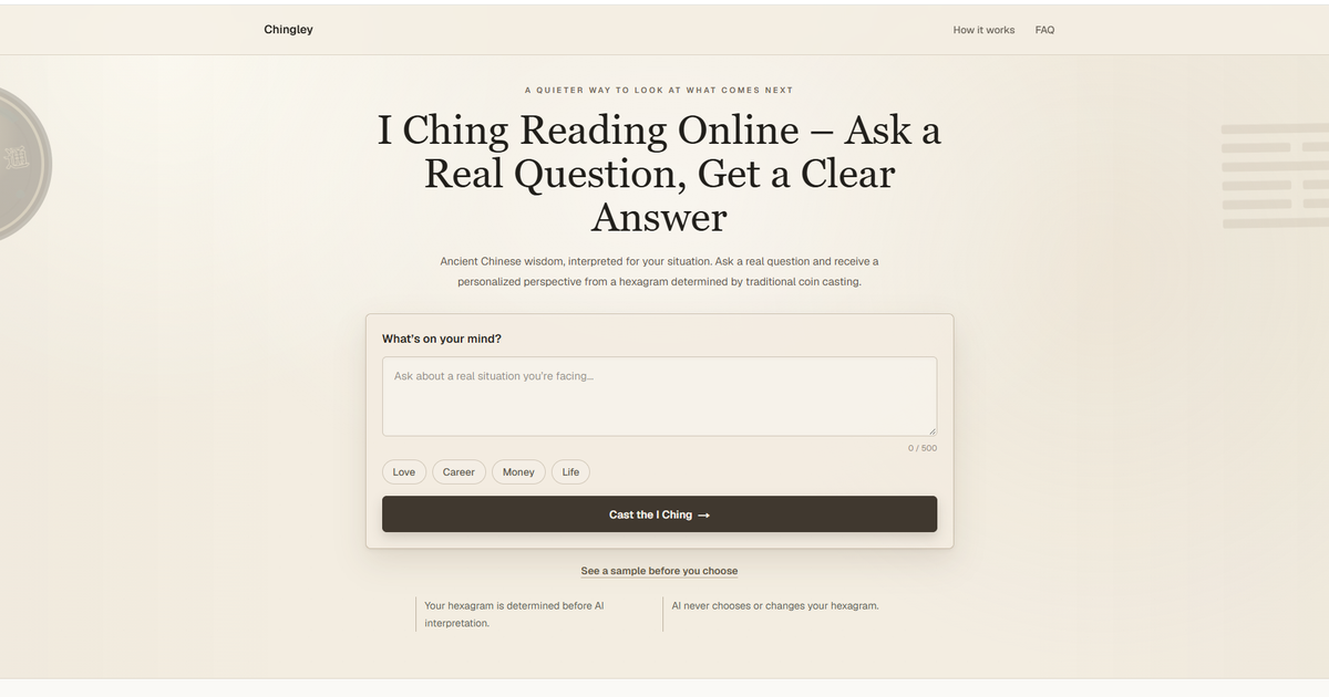 Chingley | I Ching Online screenshot 1