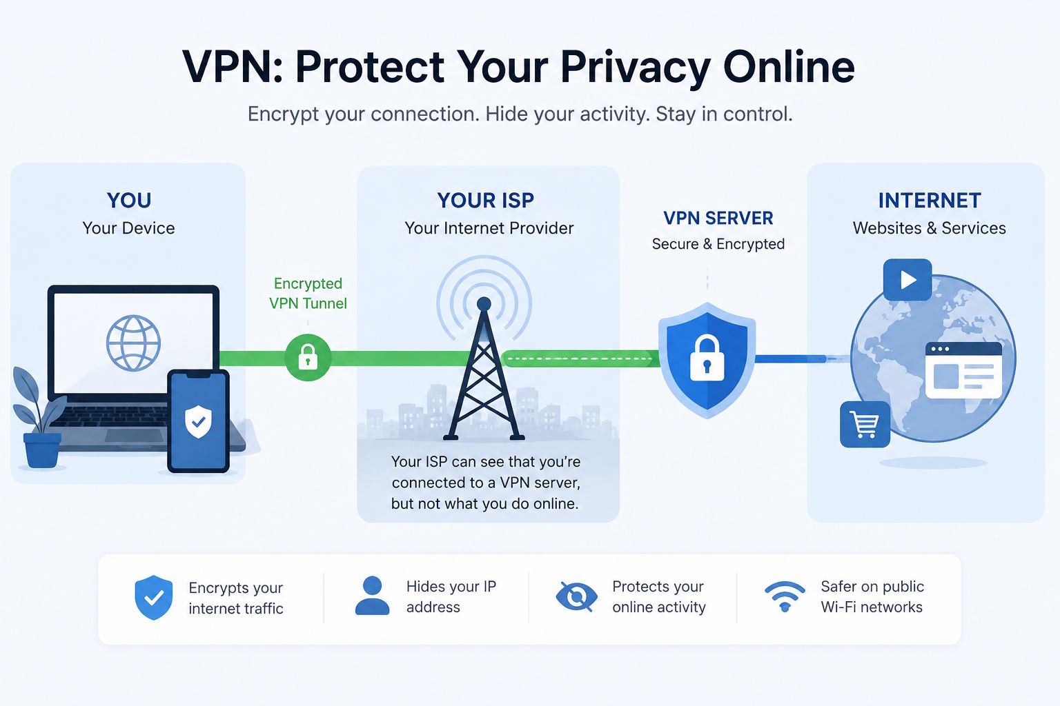 What Can Your ISP See? How a VPN Protects Your Online Privacy