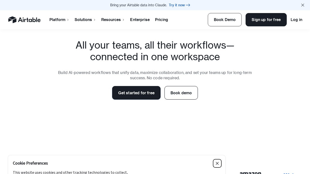 Airtable screenshot 1