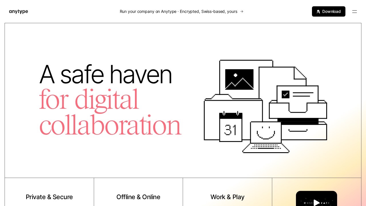 Anytype screenshot 1