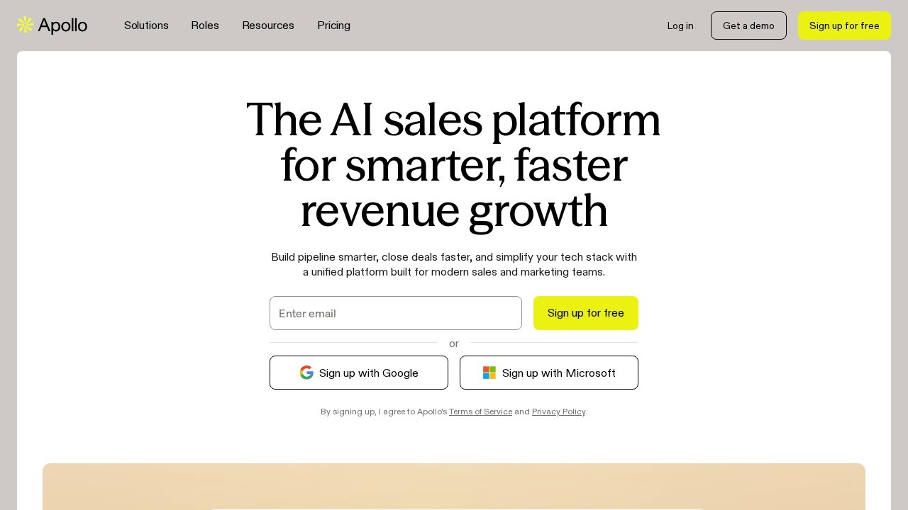 Apollo.io screenshot 1