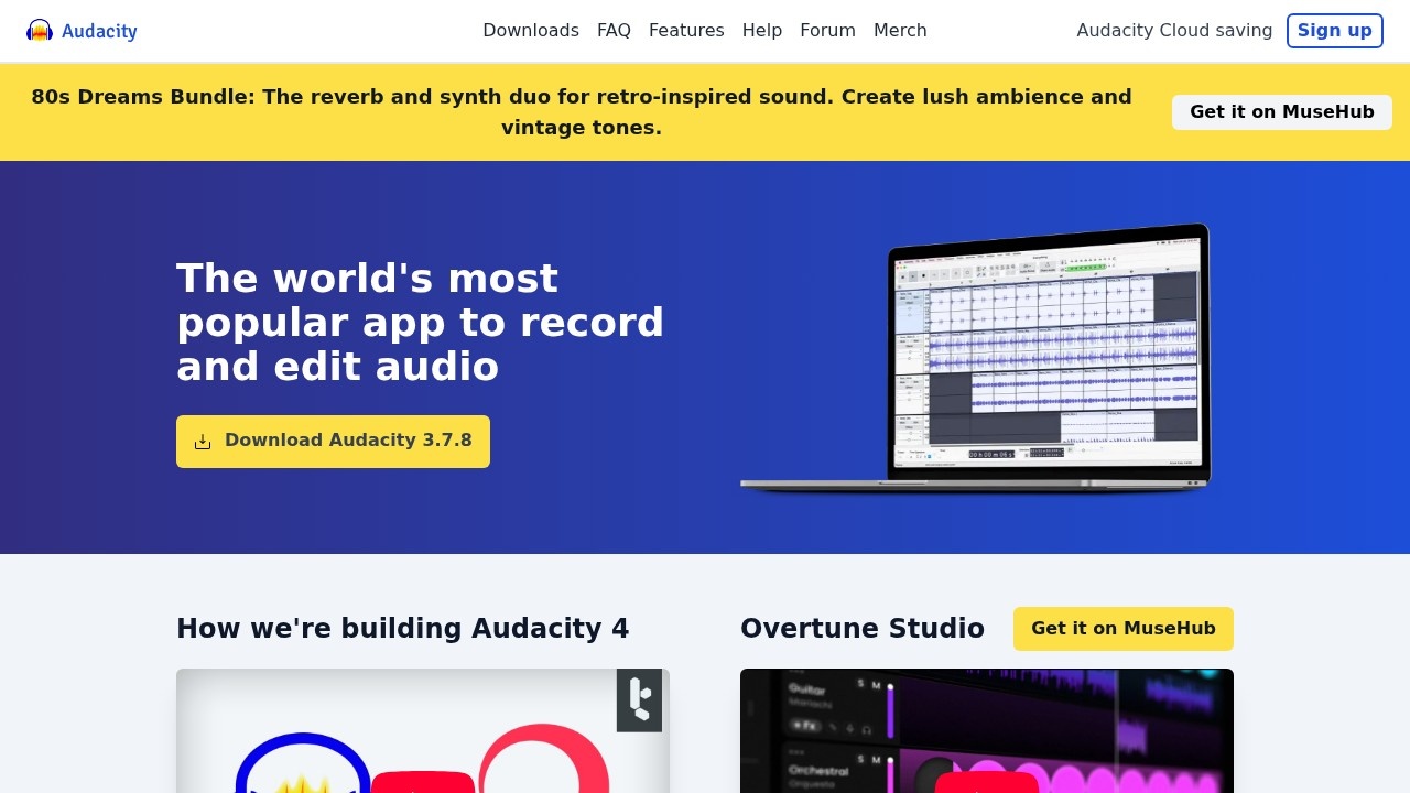 Audacity screenshot 1