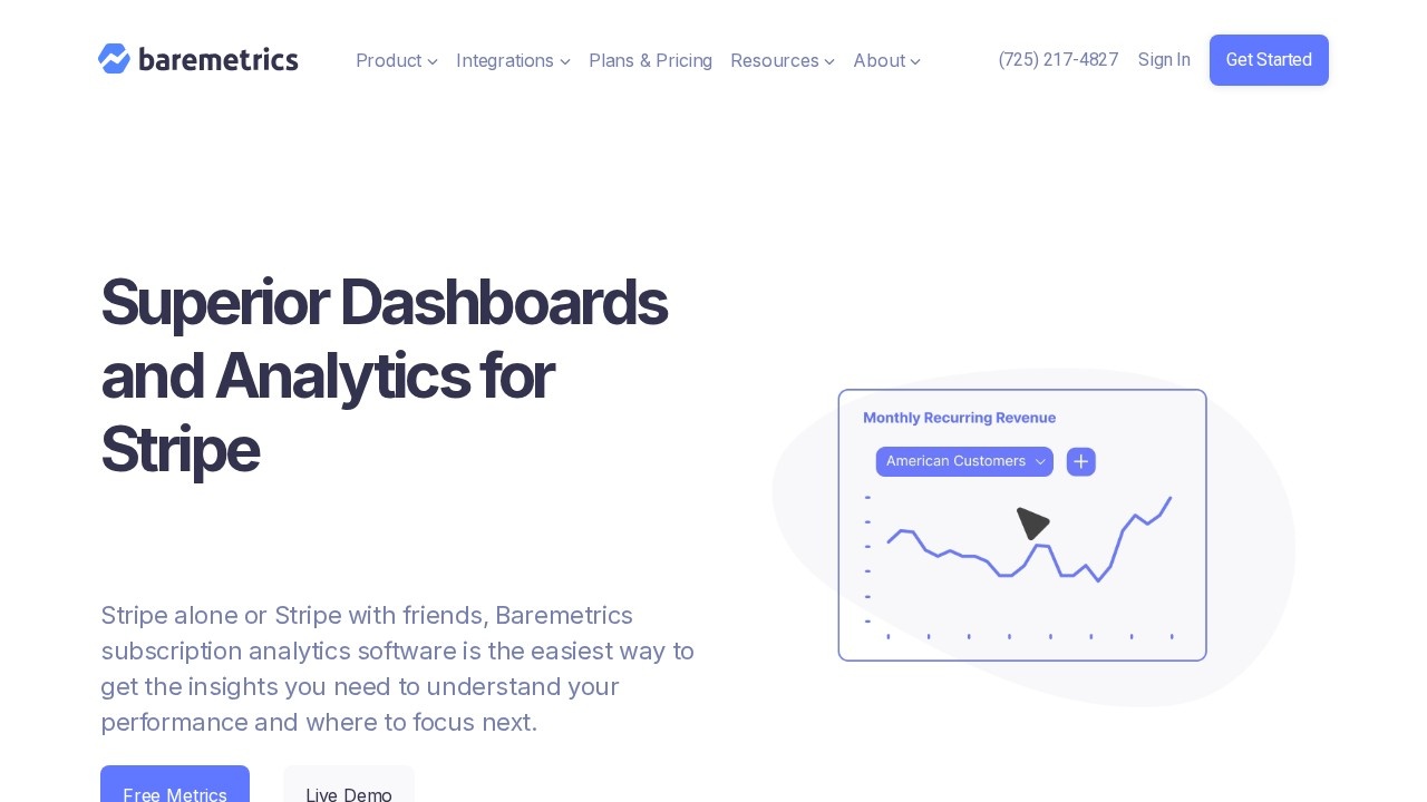 Baremetrics screenshot 1