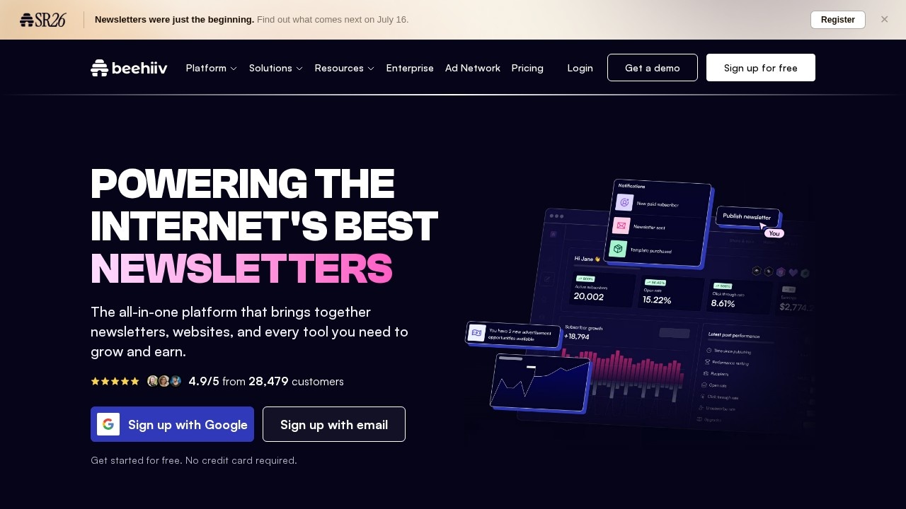 beehiiv screenshot 1