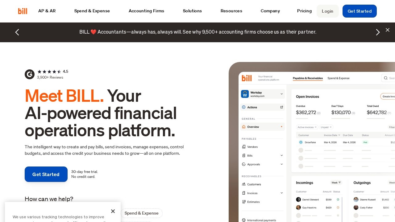 Bill.com screenshot 1