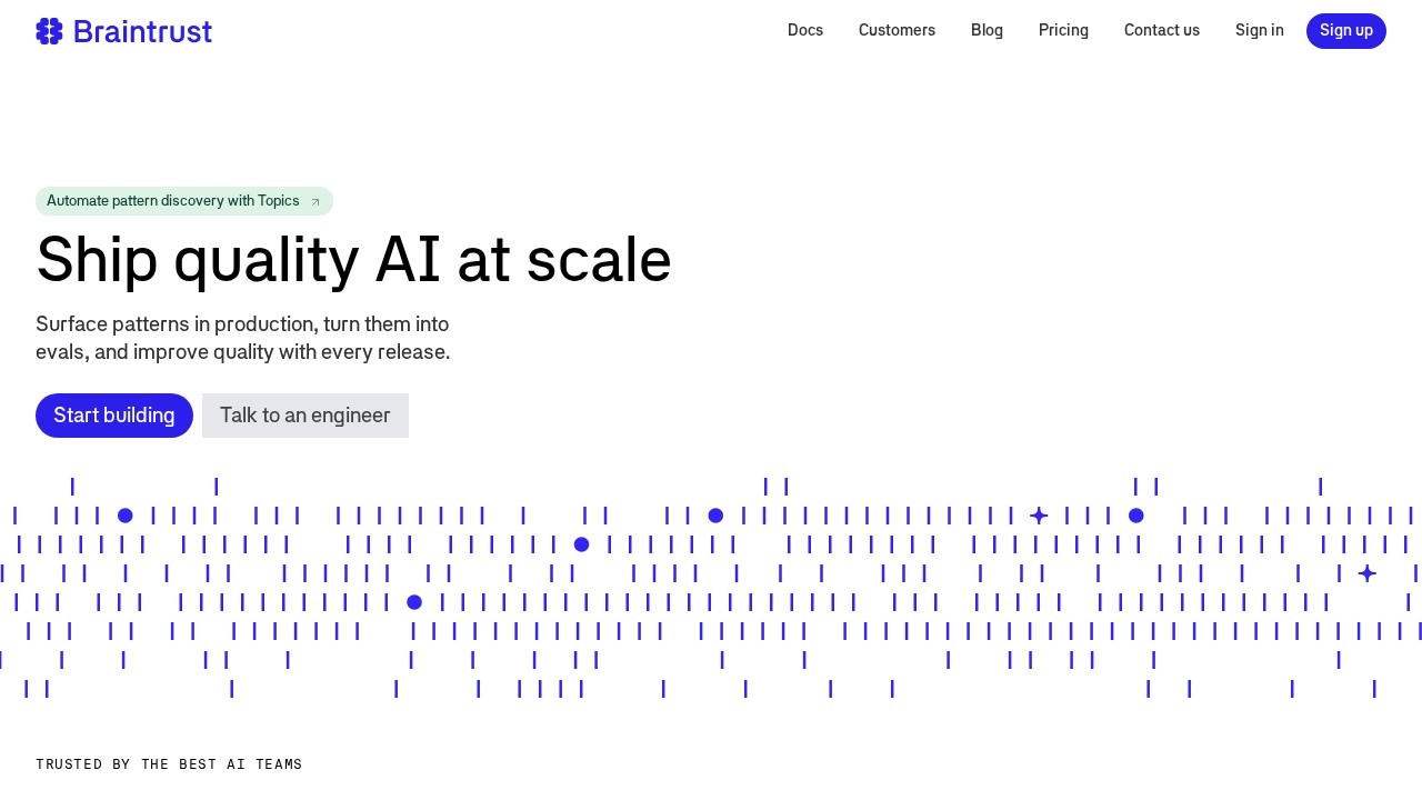 Braintrust screenshot 1