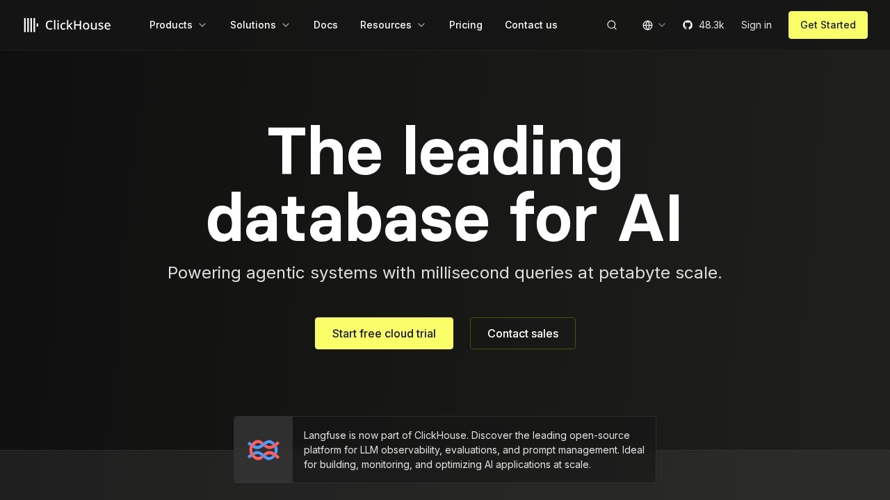 ClickHouse screenshot 1