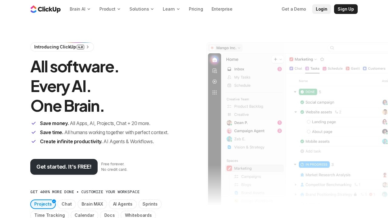ClickUp screenshot 1