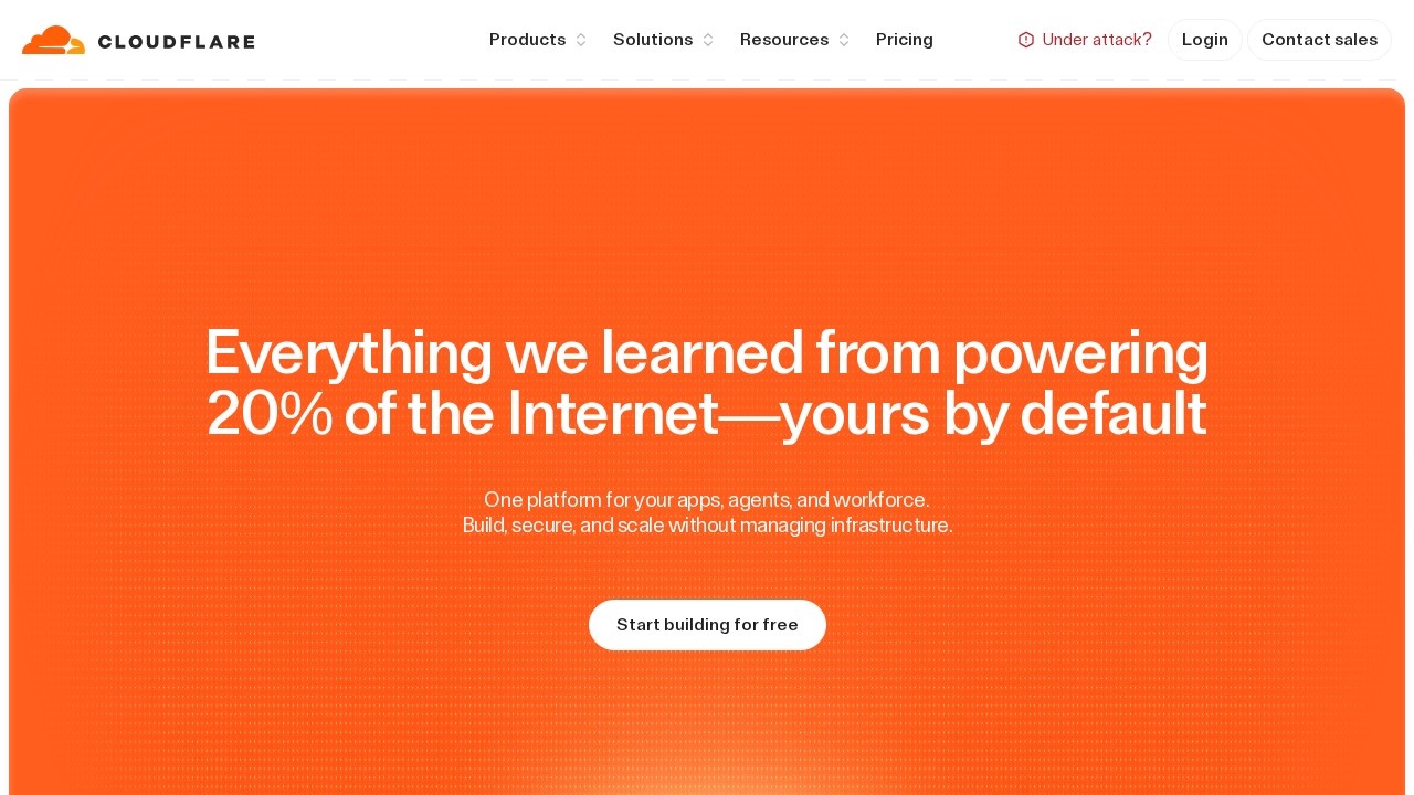Cloudflare screenshot 1