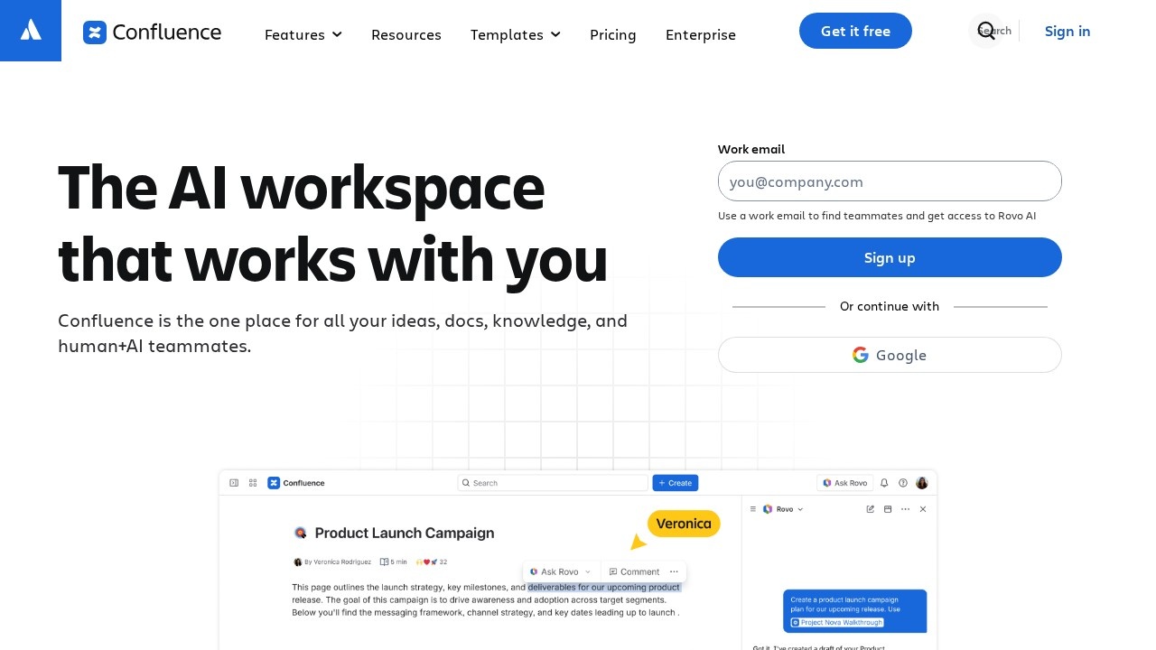 Confluence screenshot 1