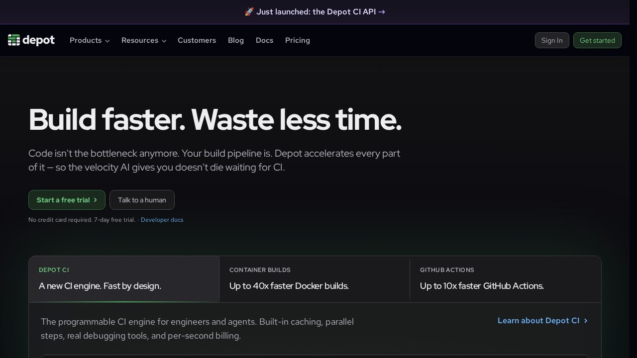 Depot screenshot 1