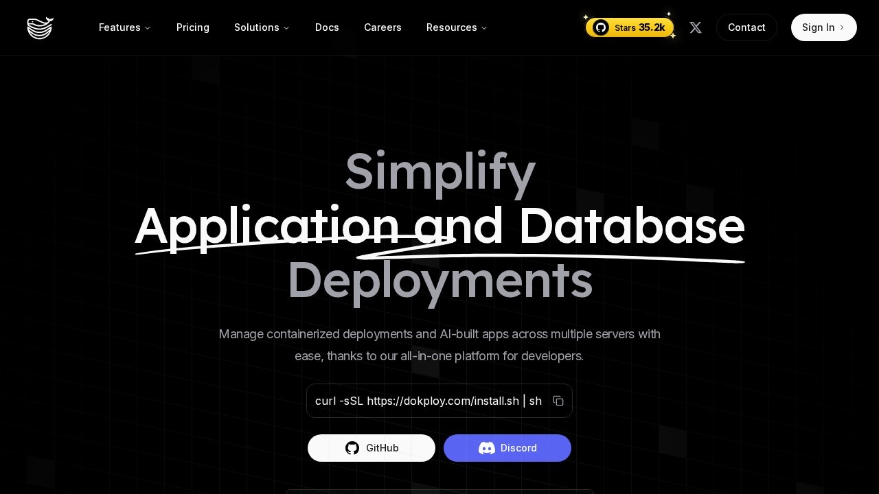 Dokploy screenshot 1