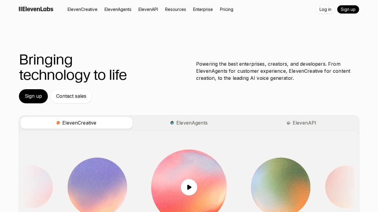 ElevenLabs screenshot 1