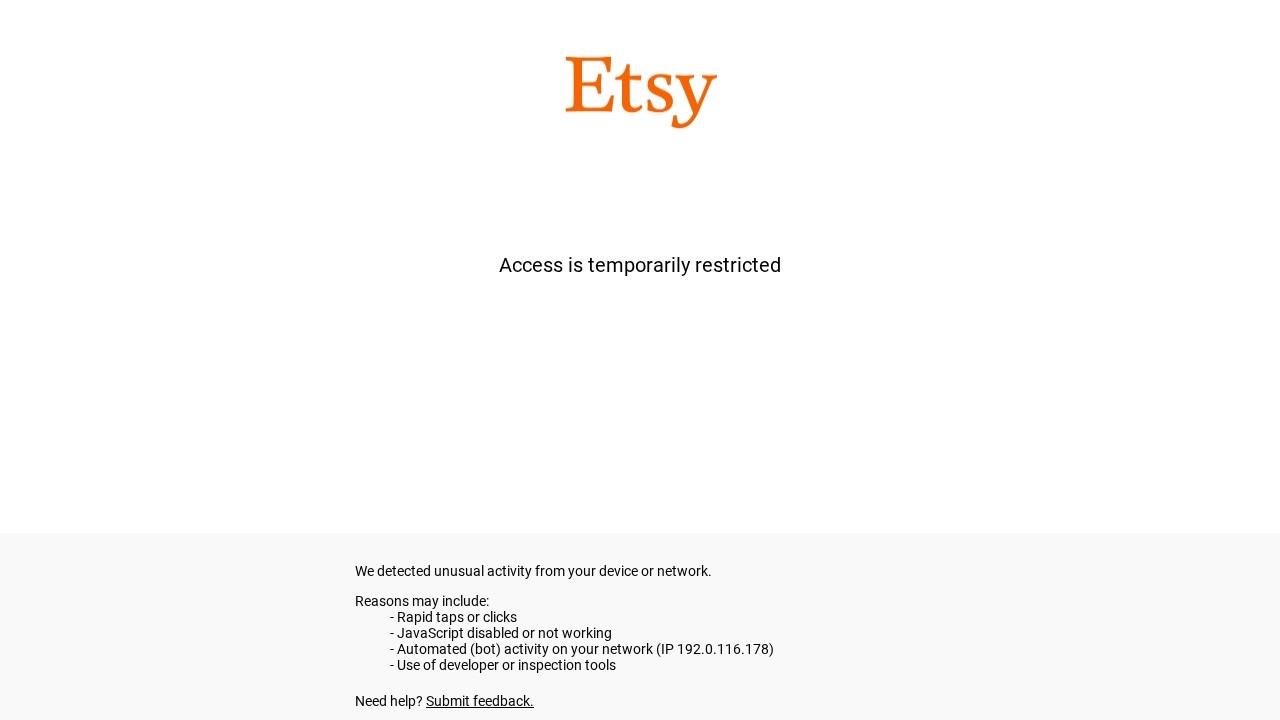 Etsy screenshot 1