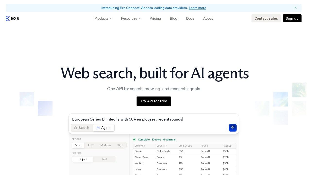 Exa screenshot 1
