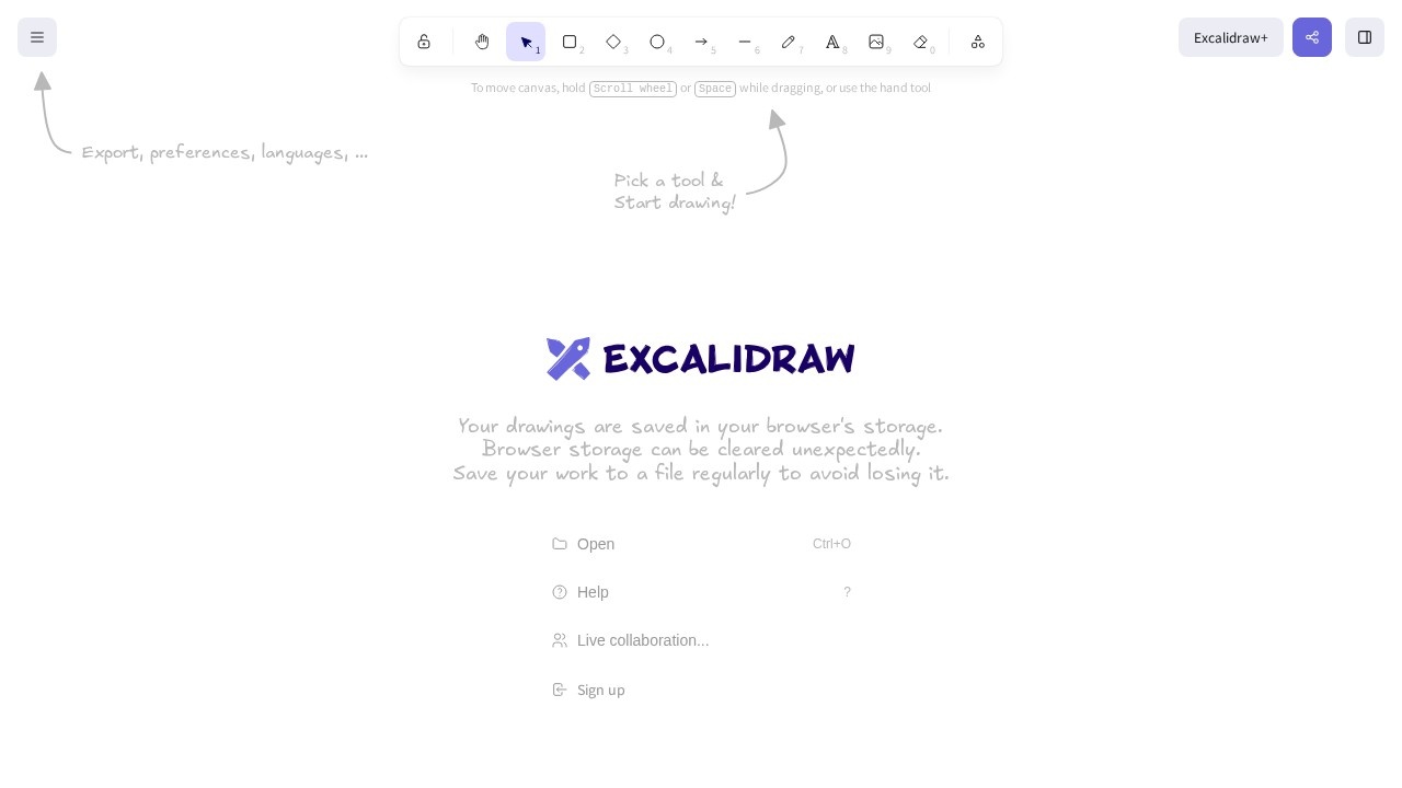 Excalidraw screenshot 1