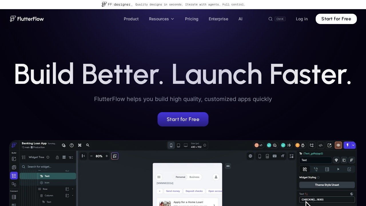 FlutterFlow screenshot 1