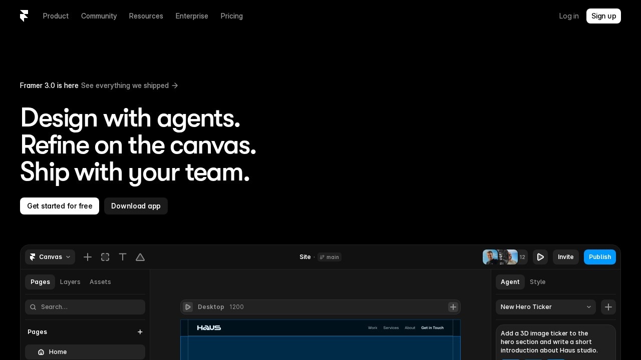 Framer screenshot 1