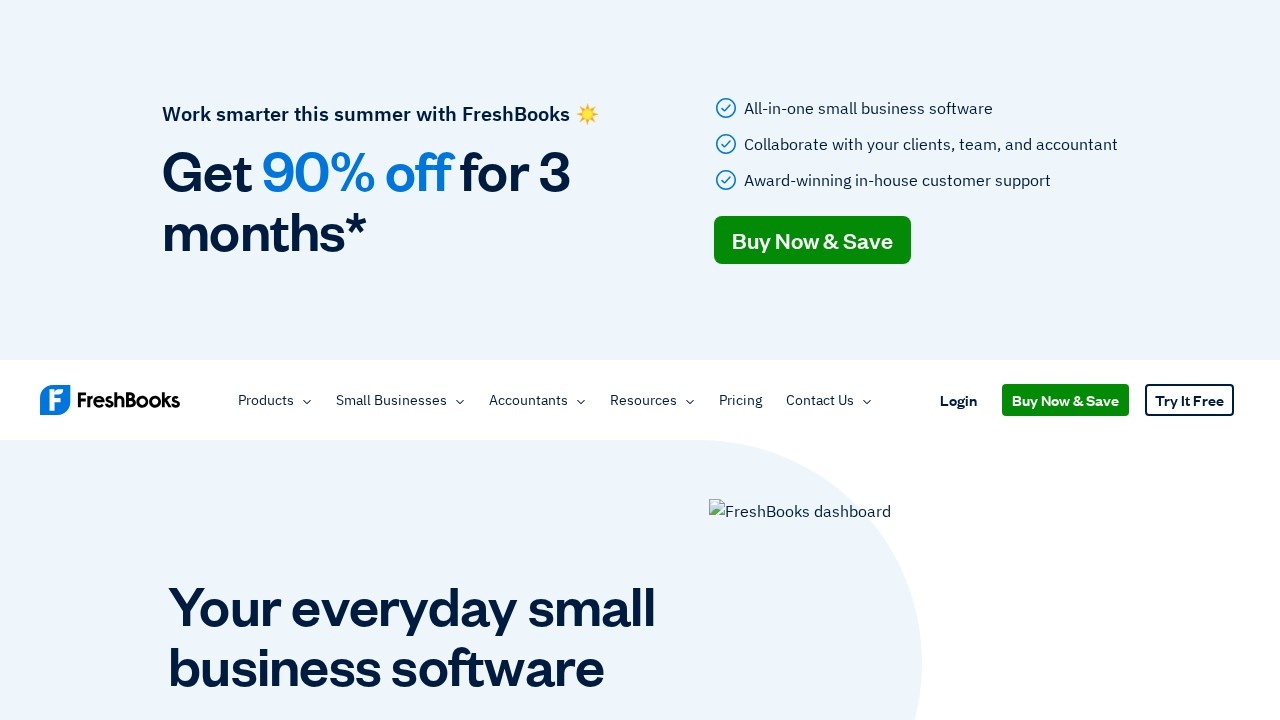 FreshBooks screenshot 1