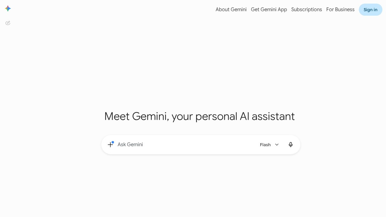 Google Gemini screenshot 1