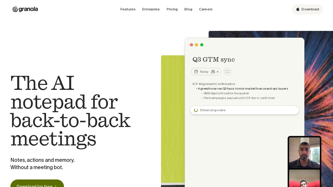 Granola screenshot 1