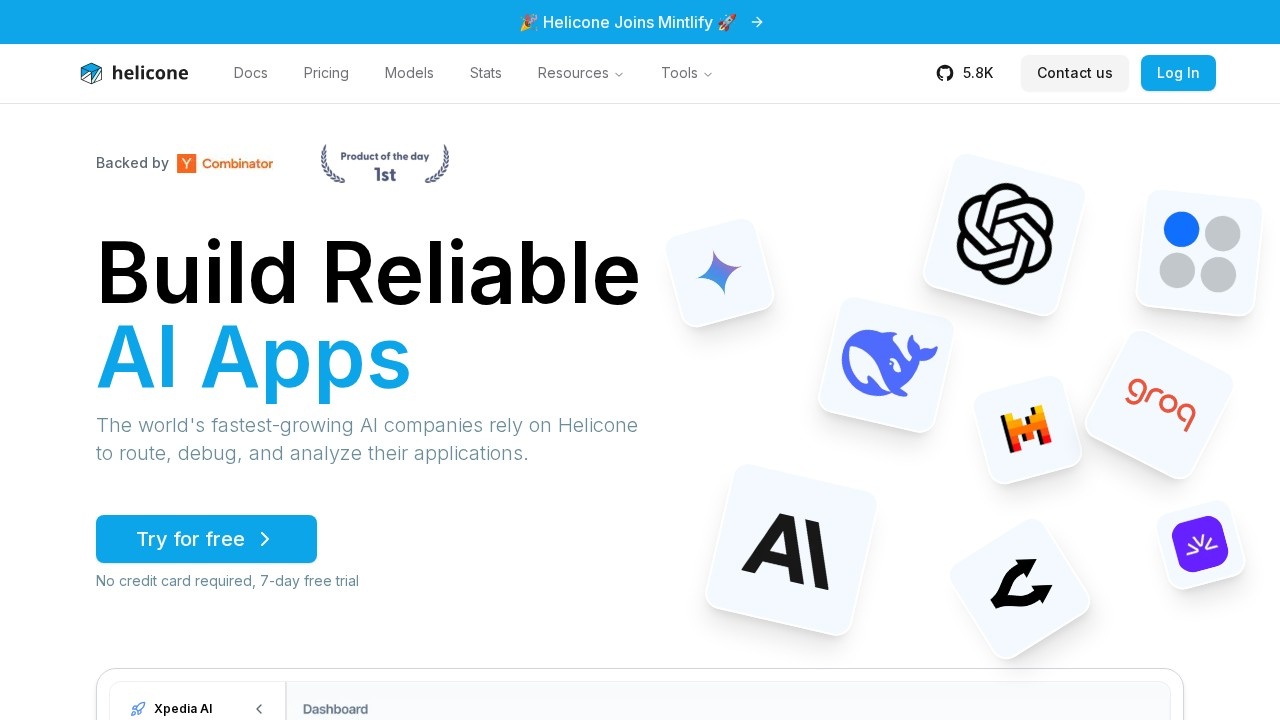 Helicone screenshot 1