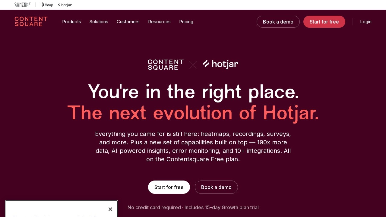 Hotjar screenshot 1