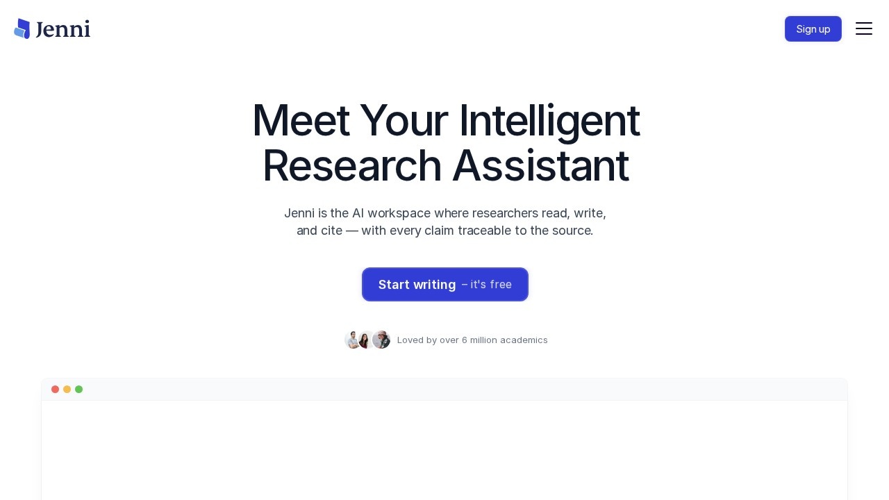 Jenni AI screenshot 1