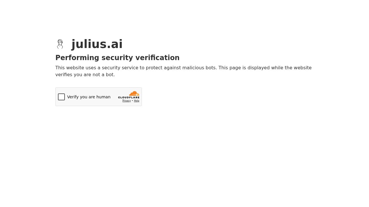 Julius screenshot 1