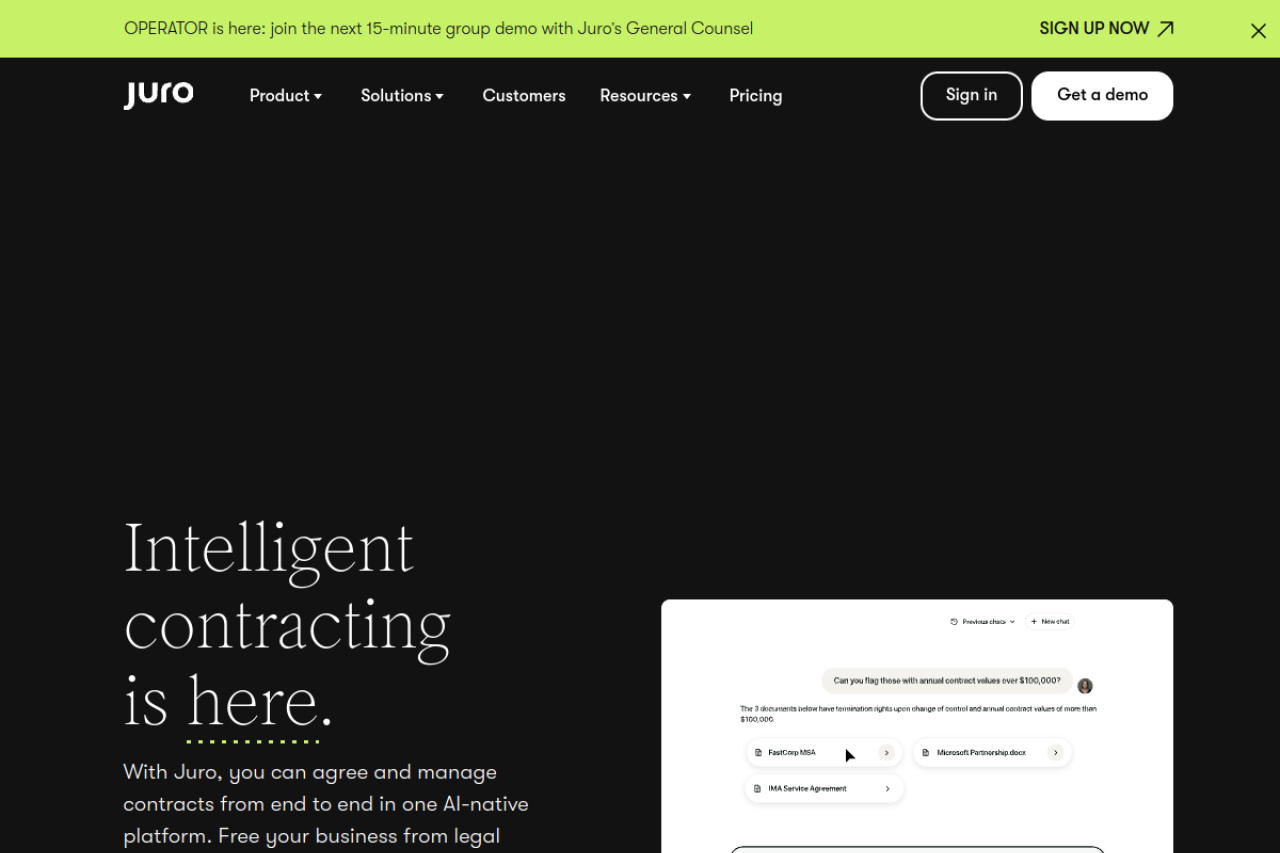 Juro screenshot 1