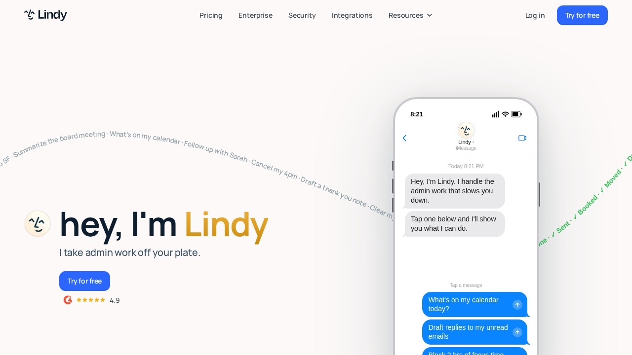 Lindy screenshot 1