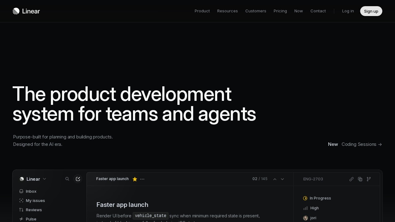 Linear screenshot 1