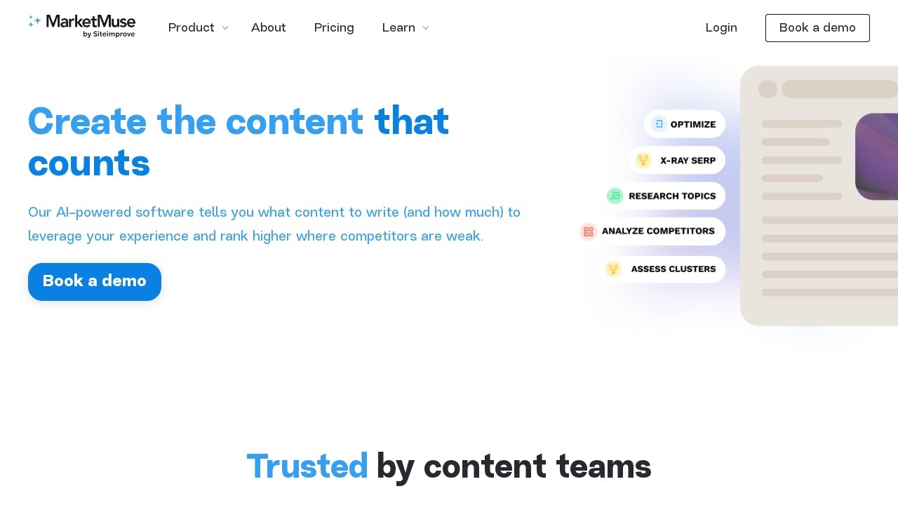 MarketMuse screenshot 1