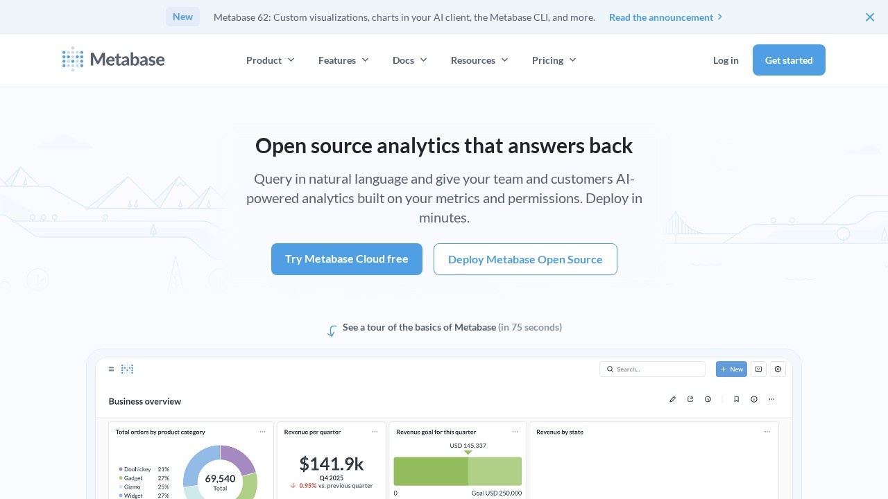 Metabase screenshot 1